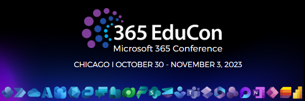 The agenda is now published for #365EduCon Chicago! 🤩

We have 5 days of #Microsoft365 and #PowerPlatform training and multiple content tracks to choose from!

See what we have in store for you: 365educon.com/Chicago/agenda