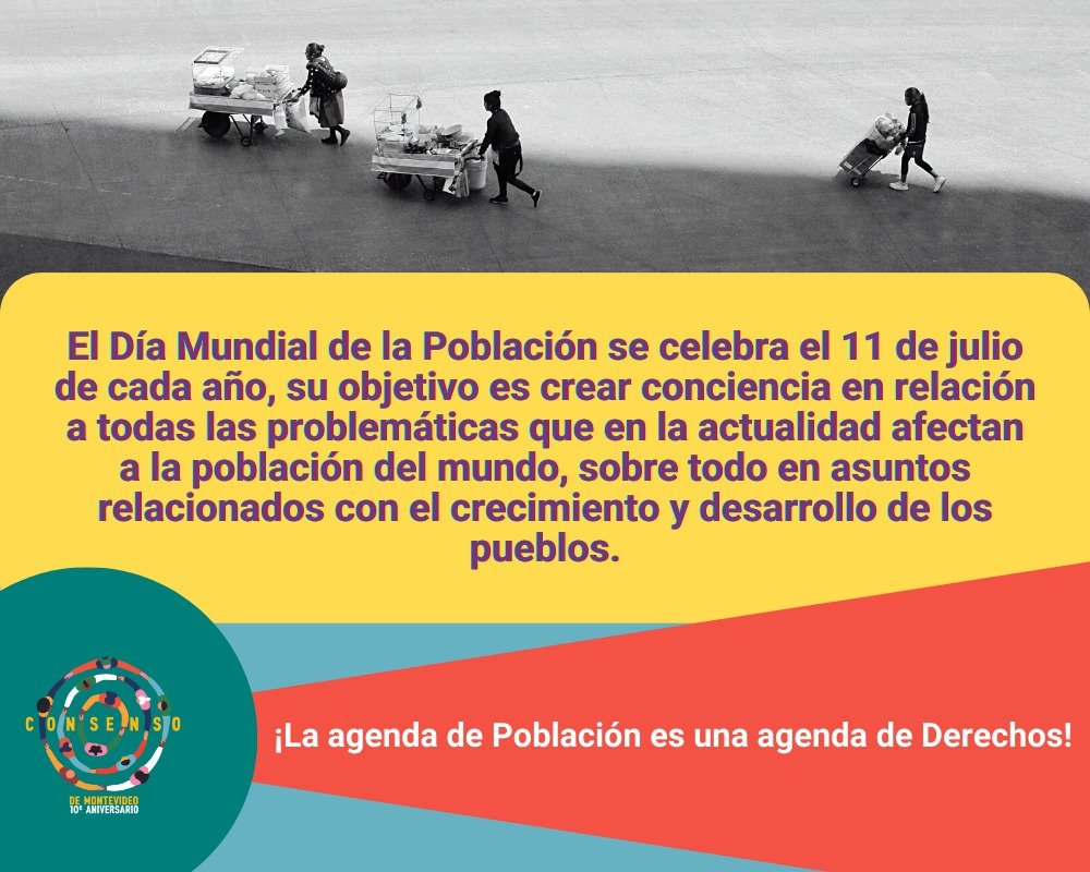#RedCatolicas | Este día mundial 🌍🌎🌏 de población queremos reforzar nuestro compromiso para exigir la implementación del Consenso de Montevideo. 

#CM10ParaTodasLasPersonas #DiaMundialDeLaPoblacion