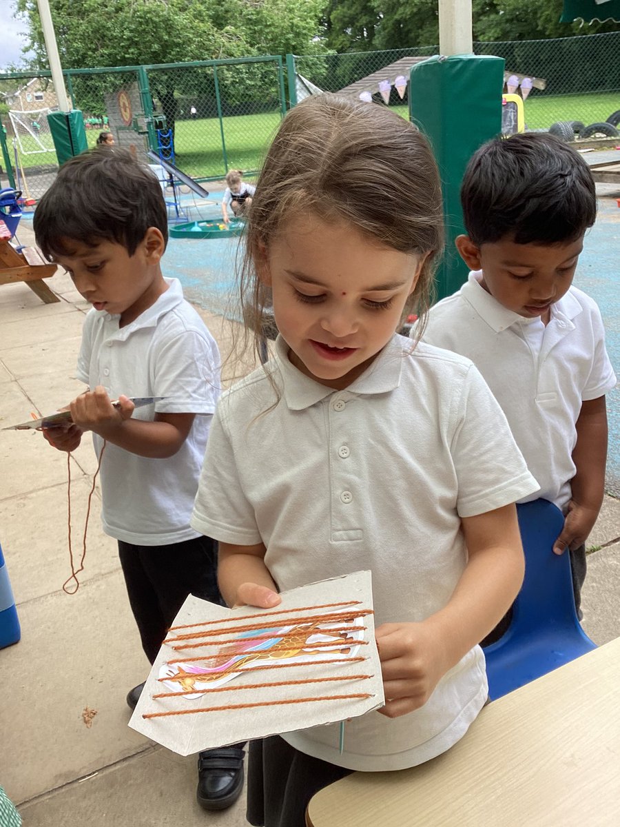 HighwoodPrimF1's tweet photo. Our superpowers today were concentration and patience. Look at their amazing animal cages. Fabulous sewing from F1. https://t.co/9mziayfNMz