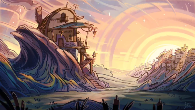 hi #PortfolioDay :) I'm an artist from Singapore who loves drawing backgrounds and illustrations. Currently looking for gigs/full-time work!   : artstation.com/inkblotside : the.inksidee.com