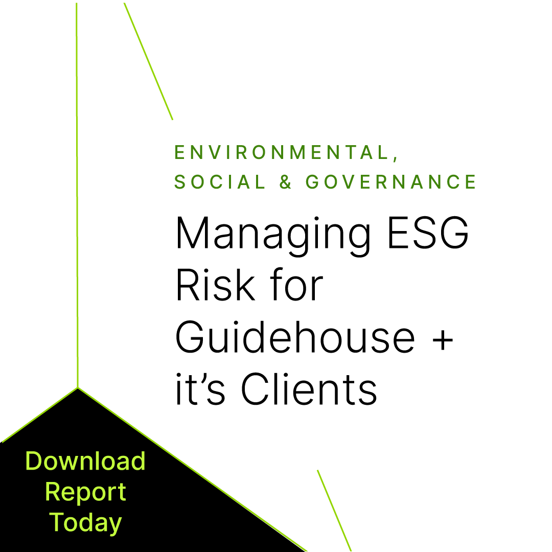 At Guidehouse, we’re united in an uncompromising focus on community and client success, fulfilling careers, and meaningful impact.

Learn more in our 2022 ESG report: guidehouse.com/about/environm… 
#ESG #Sustainability #Equity #Governance #Guidehouse #ESGReport