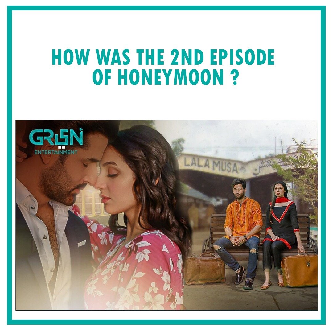 PakDramasPage's tweet photo. Leave us your thoughts about @greenentertainment.official's latest show Honey Moon?

#GreenTV #HoneyMoon #MirzaZainBaig #HinaChaudhary https://t.co/GPt3sAKxzw