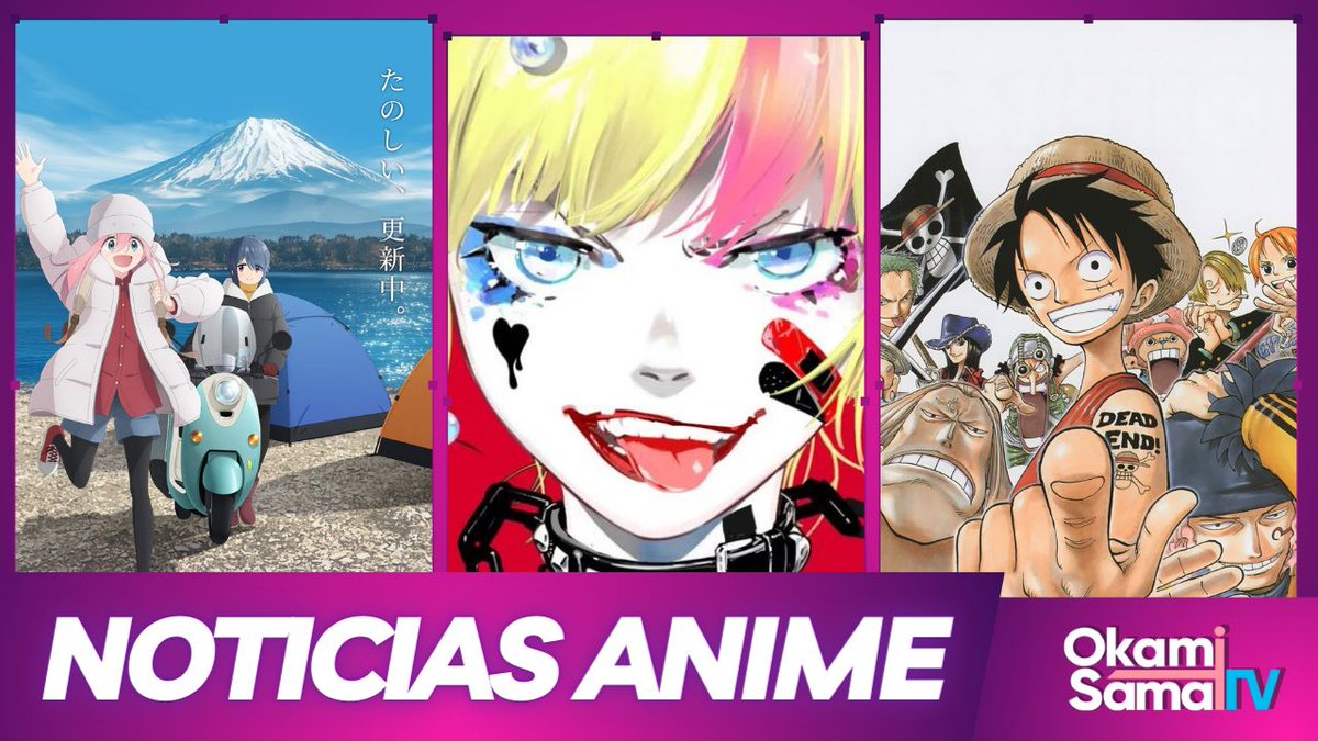 OkamiSamaTV's tweet photo. Video: https://t.co/A3YP0jZTlv
▪️Yuru Camp cambia de estudia de animación.
▪️My Happy Marrieged anuncia OVA.
▪️Warner Japón adaptara el Escuadrón Suicida al anime.
#animenews #anime #okamitimes https://t.co/Ay73ZbjWBD