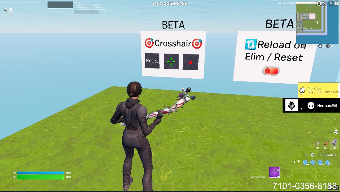 We added custom crosshairs to our map who hits the first clip with our crosshair gets quick 10$ today 7101-0356-8188