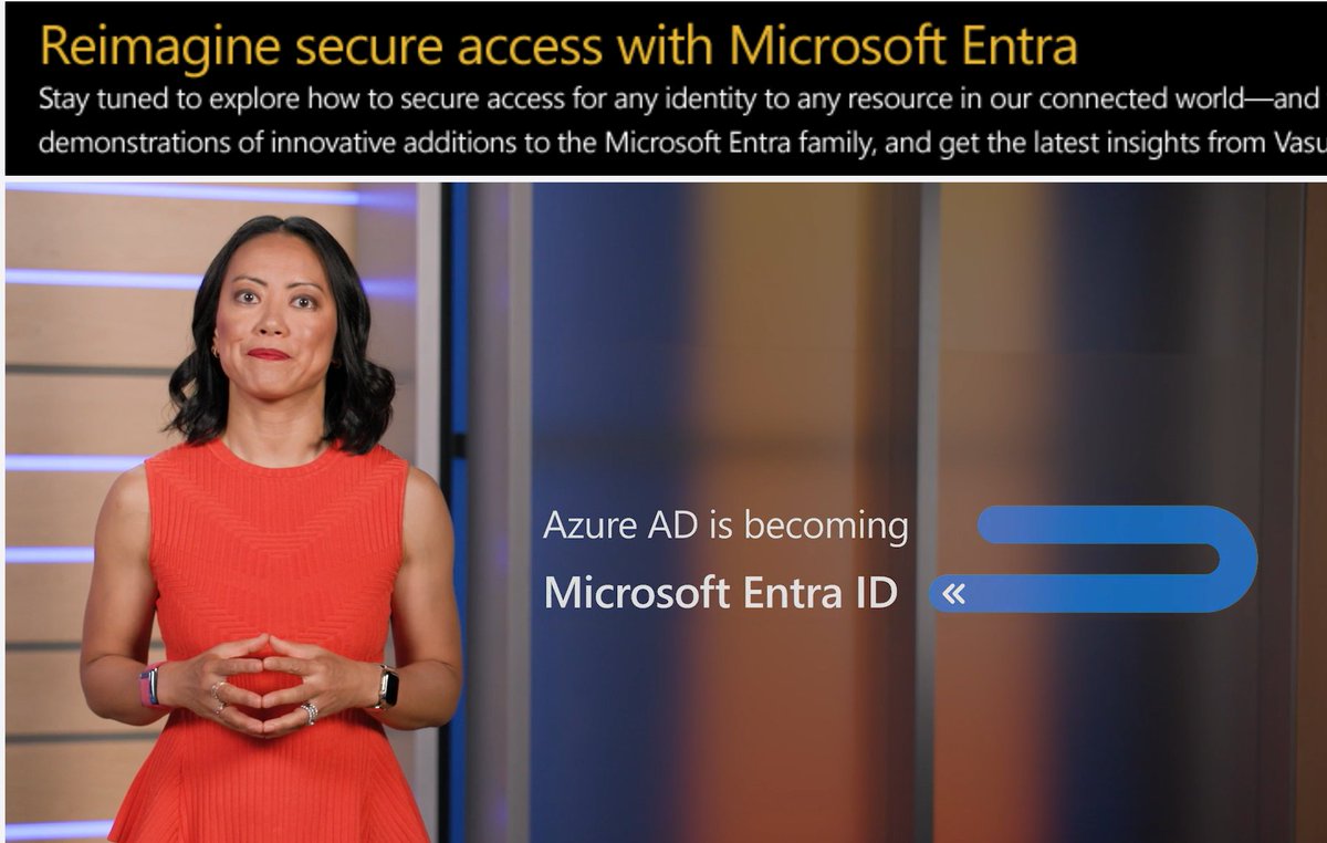 ShbWatson's tweet image. Azure AD is becoming Microsoft Entra ID #Azure microsoft.com/en-us/security…