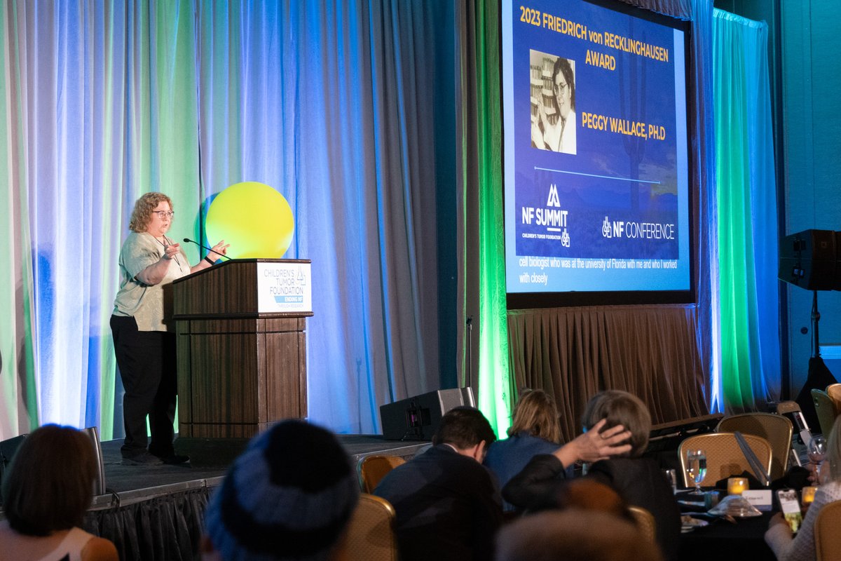 ChildrensTumor's tweet photo. CTF announces the recipient of the 2023 Friedrich von Recklinghausen Award as Margaret Wallace, PhD.

Dr. Wallace has numerous groundbreaking research papers and is the prime example of teamwork and open sharing.

📰 | https://t.co/OaUZJHOEwS

#EndNF https://t.co/geblRS6ech