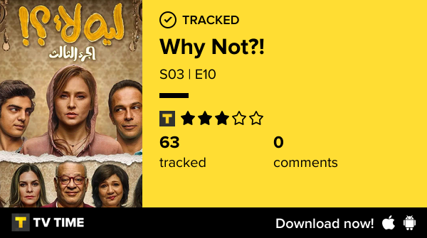 I've just watched episode S03 | E10 of Why Not?!! tvtime.com/r/2SZuB #tvtime