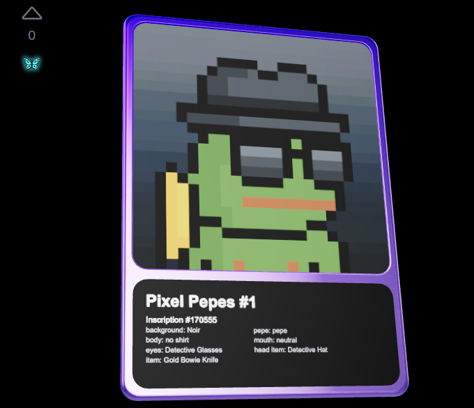 danielllradu's tweet photo. Calling all @PepesPixel fans:

@nondualrandy said he wants more interaction from the community when it comes to Pixel Pepe, to come up with interesting things to promote it.

So I didn't hesitate and thought about what I could do for the Pixel Pepe community. I tried to combine new elements with our true OG collection.

I created a collection of Pixel Pepe Cards because @hbeckeri did a fantastic job with the cards, and I personally love them. I combined that with rare sats that have generated the most hype lately.

https://t.co/LVoZzUCn95

So the collection contains Pixel Pepe cards inscribed only on rare sats. When I say rare, I'm referring to all of them: pizza, vintage, block 9, block 78, uncommon, palindromes, etc. Now, don't think I'm on the level of @ZK_shark or @const_quary in finding the rarest sats. I only found pizza, vintage+78, and palindromes, so I inscribed a few on these sats.

Don't worry, @nondualrandy @coinyeezy @hbeckeri, I've already made yours, and I'll give them to you through an airdrop because I appreciate what you're doing.

For other Pixel Pepe holders (and not only), if you want to be part of the collection, there are two options:

1. You can inscribe a Pixel Pepe card on rare sats yourself and send me the inscription so I can add it to the collection (but be careful as it will be first-come, first-served, regardless of whether you own Pixel Pepe or not).
2. You can DM me with the Pixel Pepe you want and on which rare sats, and I will inscribe it for you and send it directly to your wallet (there will definitely be a cost, but a minimal one based on the sats you want to inscribe).

Keep in mind that this is a personal experiment, and @ordinalswallet was not involved, but if they wish to be, it would be a pleasure.

Let's take Pixel Pepe to the 1 BTC Floor.