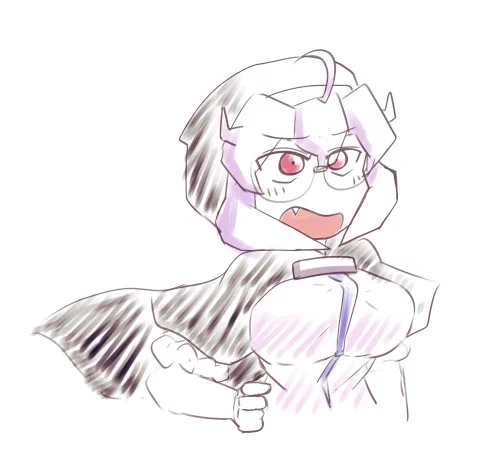 おしごと絵描いてみたらいまいちン～～??って感じしたのでテスト2 単純にバッドコンディションのせいで指先に力が入って無いな 