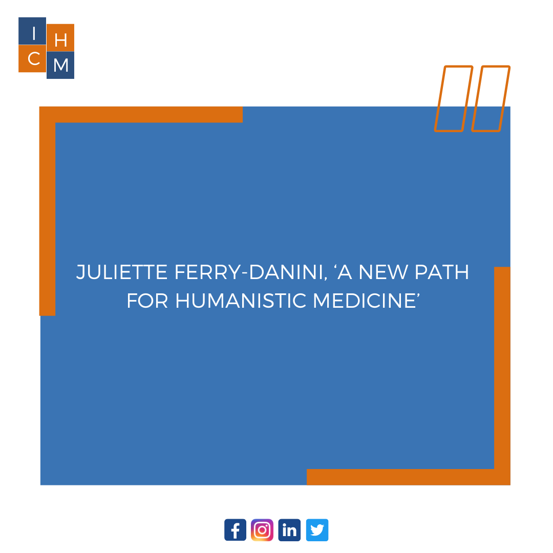ICHMedicine's tweet photo. A quote by Juliette Ferry-Danini, ‘A new path for humanistic medicine’ on the three issues humanistic medicine adresses. #ICHM #ICHMedicine #humanisticmedicine #health #healthcare #medicine  #humanisticcare #patinetcenteredcare  #humanism #doctor #MedTwitter #JulietteFerryanini https://t.co/oIFsf66ckA