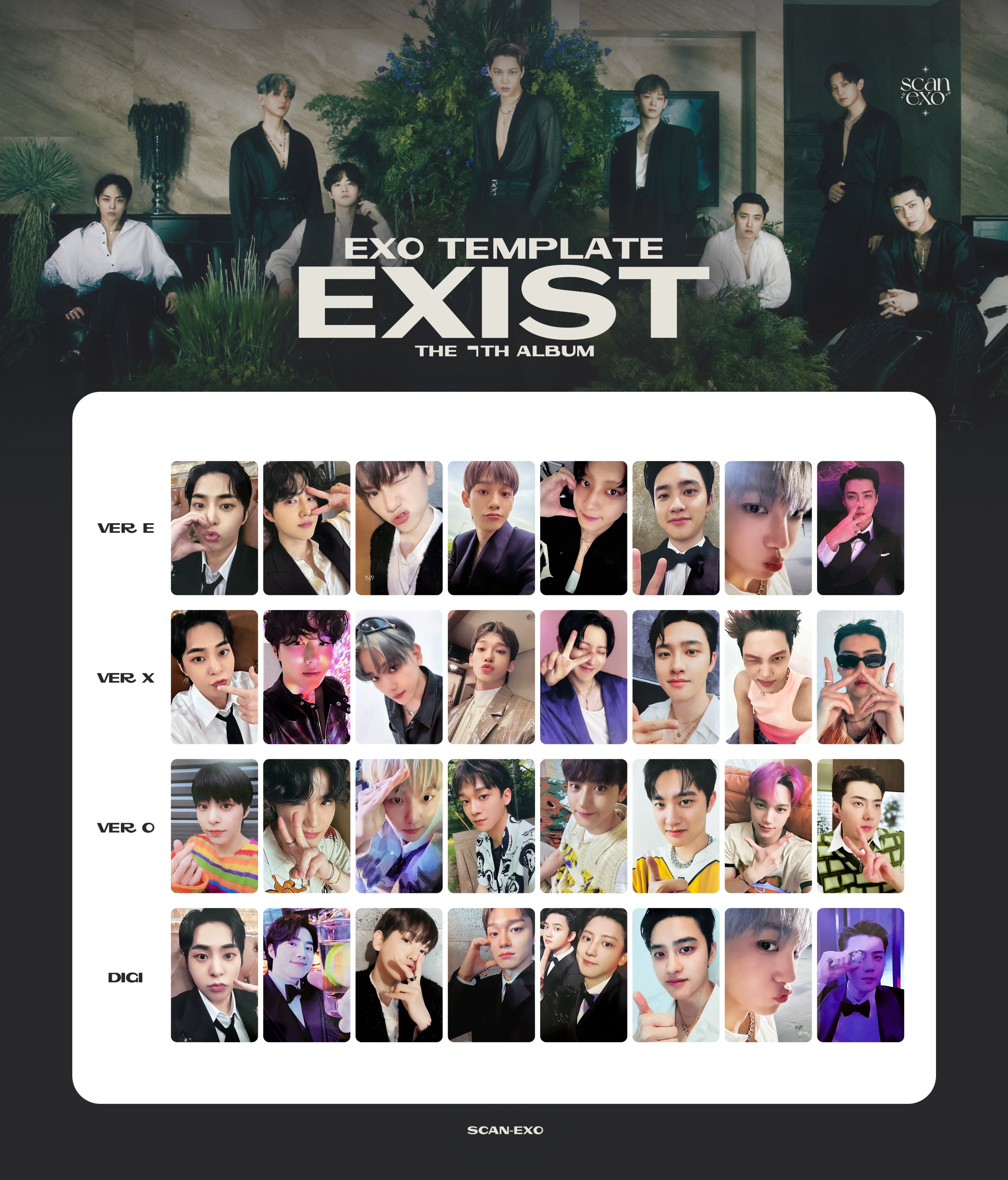 EXO SCAN ( scan exo) / Twitter