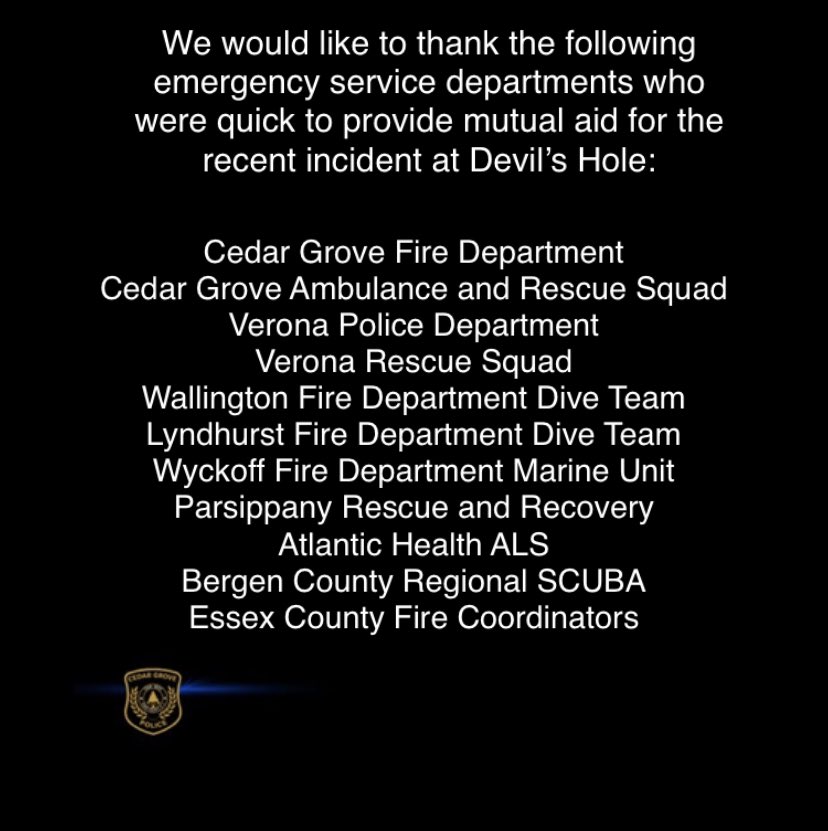 Cedar Grove Police Department tweet media