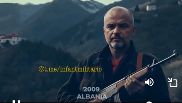 Demcorinth's tweet photo. @v2Dark ...ed eccoci qua: Edi Rama sui monti in versione nonno partigiano incazzato https://t.co/n1b7MePta1