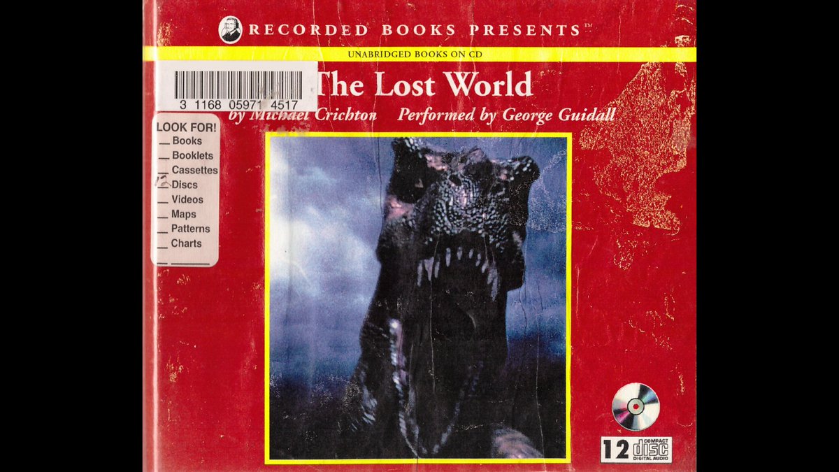 The first (and my favorite) unabridged audiobook recording of #TheLostWorld, #MichaelCrichton's sequel to #JurassicPark! Read masterfully by George Guidall! Rare, and brought to you by popular demand! youtube.com/watch?v=OiDsh1…