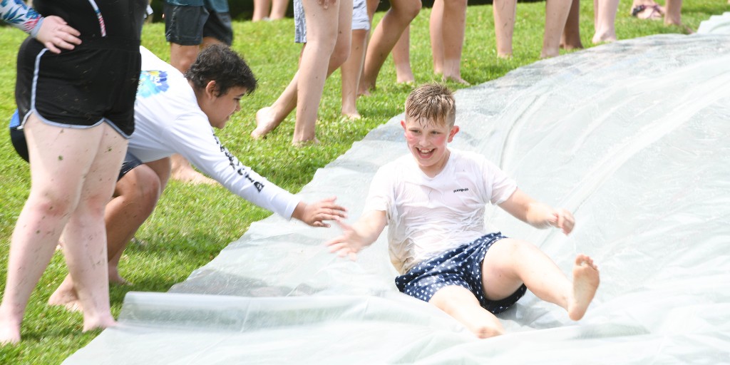 SSASummer's tweet image. Our campers beat the heat last week with a giant slip-n-slide at Camp Ren. We know you're jealous! 🛝💦☀️ #ssasummer @shady_side