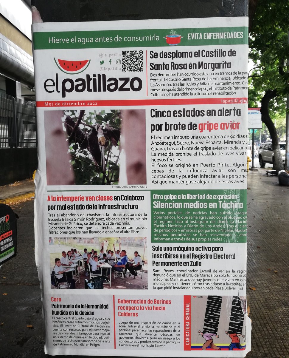 duvan_galbis's tweet photo. ¿𝗧𝗲 𝗵𝗮𝘀 𝗱𝗮𝗱𝗼 𝗰𝘂𝗲𝗻𝘁𝗮? Que en los últimos meses del #año2023 se observan "carteles informativos" del medio de comunicación @la_patilla en kioscos, portones, paredes y gacetas telefonías #cantv en Caracas y Miranda. ¿Qué opinas al respecto?
#11Julio
#DuvanInforma https://t.co/OnUhN4umc3