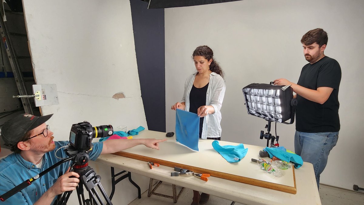 HawkeVideo's tweet image. Last month, we lent out our studio space to one of our longtime friends and talented director, Mike Dennis. We try our best to always make our studio a multifaceted and highly adaptable space so that anyone (ourselves included) can quickly transform it into whatever is required.