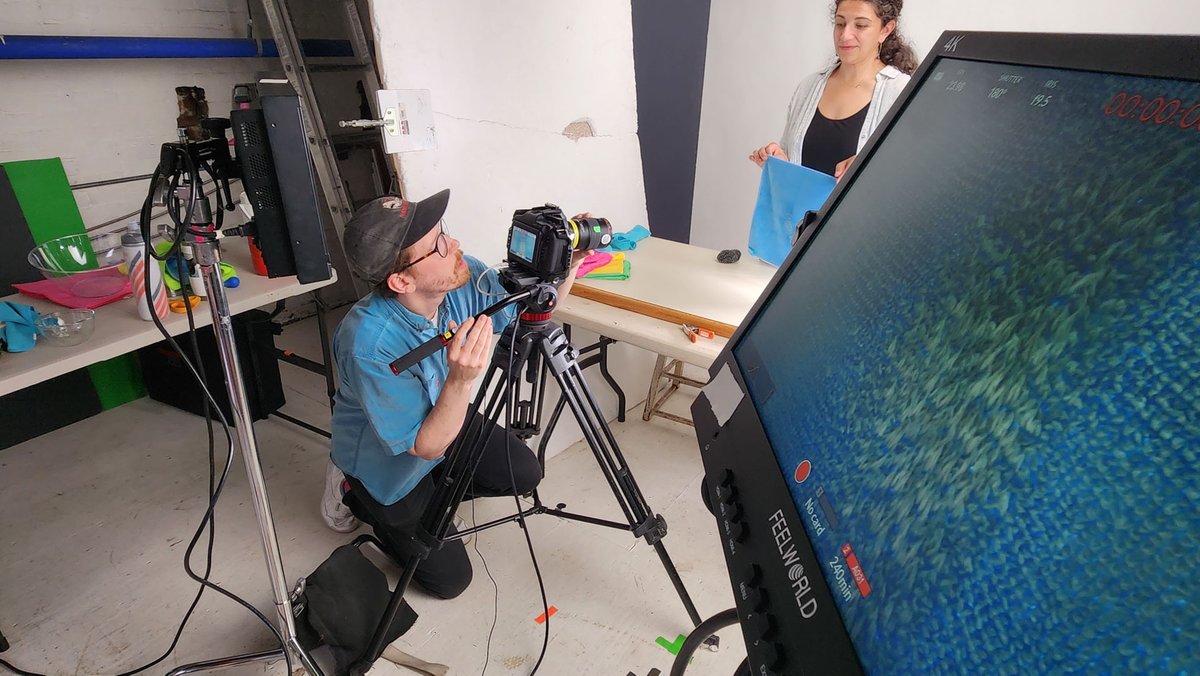 HawkeVideo's tweet image. Last month, we lent out our studio space to one of our longtime friends and talented director, Mike Dennis. We try our best to always make our studio a multifaceted and highly adaptable space so that anyone (ourselves included) can quickly transform it into whatever is required.