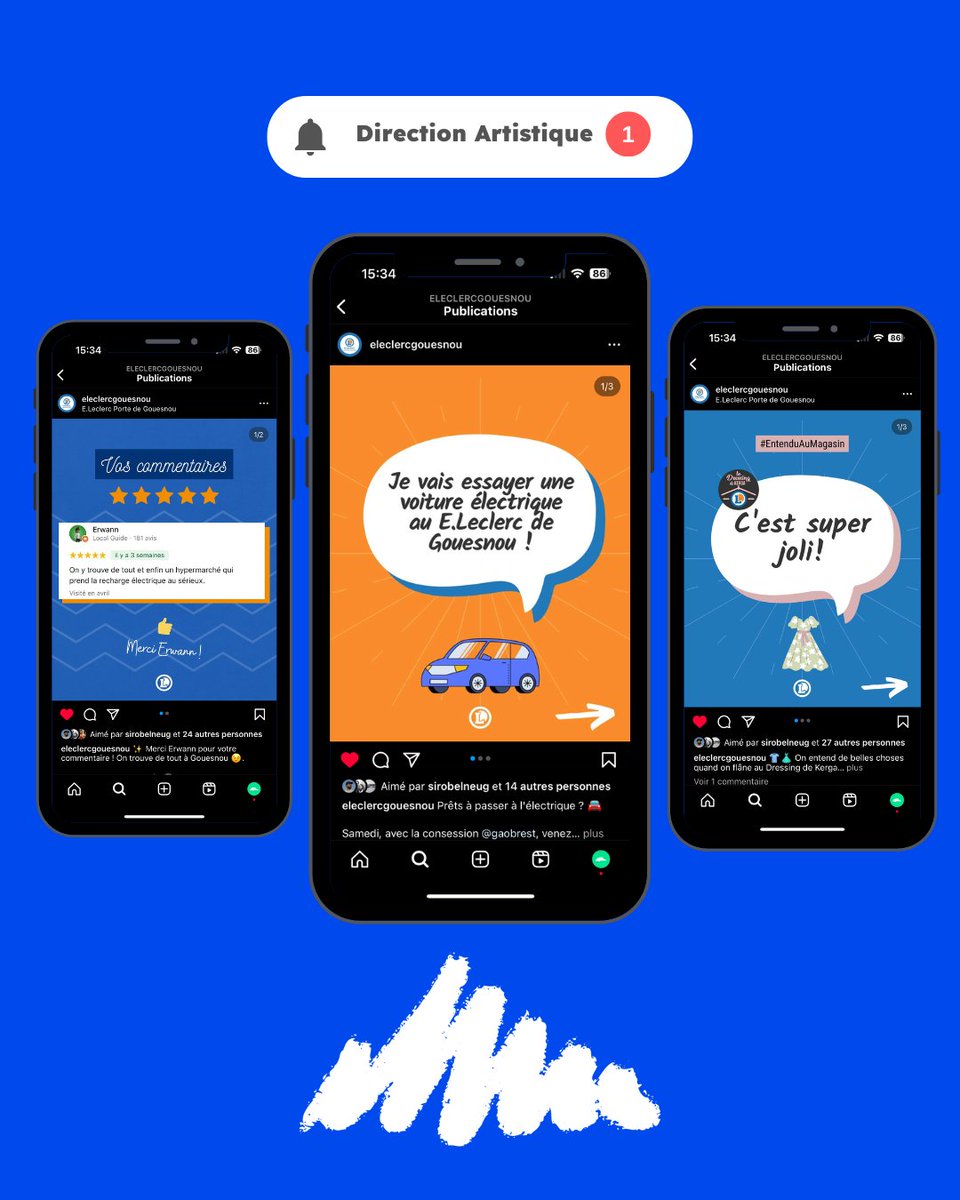 agence385's tweet photo. 🎒 rendez-vous sur le site de 385 pour découvrir en détail les travaux déployés !

A très vite pour d'autres randonnées social media ✌️

#client #agency #leclerc #brest #bzh #video #agence #communication #reels https://t.co/0TMWZ9SBoM