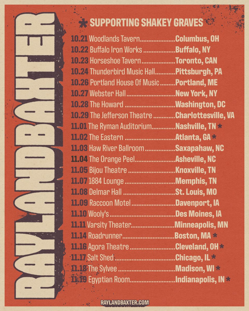 new faLL dates … onsale friday 📢