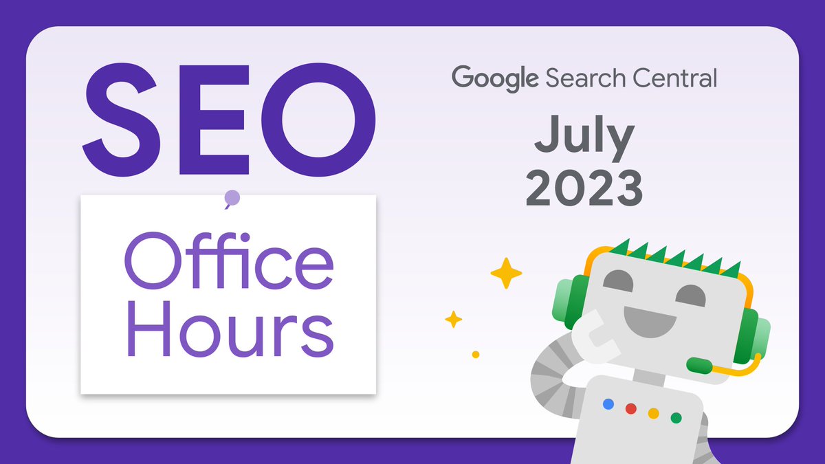 Would removing pages improve crawlability and indexability? How do I create a good robots.txt? We answer your questions on domains, canonical URLs, GSC, and much more, in this month's #SEO Office Hours → goo.gle/3D4H6Ry