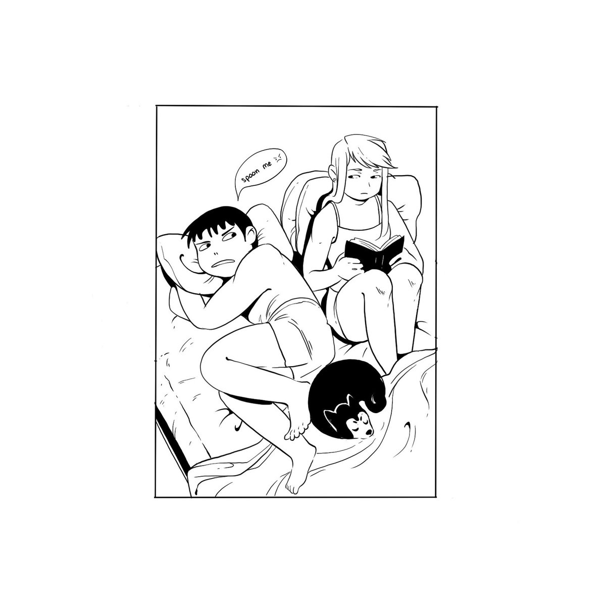 Riza has always been and will always be the big spoon