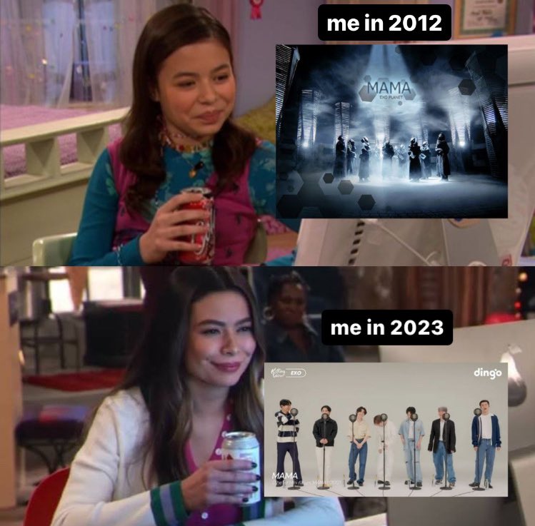 ชีวิตแอ๋วอ่ะมึง​55555555555 ตอนเอ็กโซเดบิวต์เราวัยเรียน​นั่งดู​ MAMA​ ปัจจุบันสิบเอ็ดปีผ่านไป​ วัยทำงานนั่งดูครีมโซดา​ &amp;​ Killing Voice อ่ะ​ ออหอ​ my youth is EXO สุดๆ