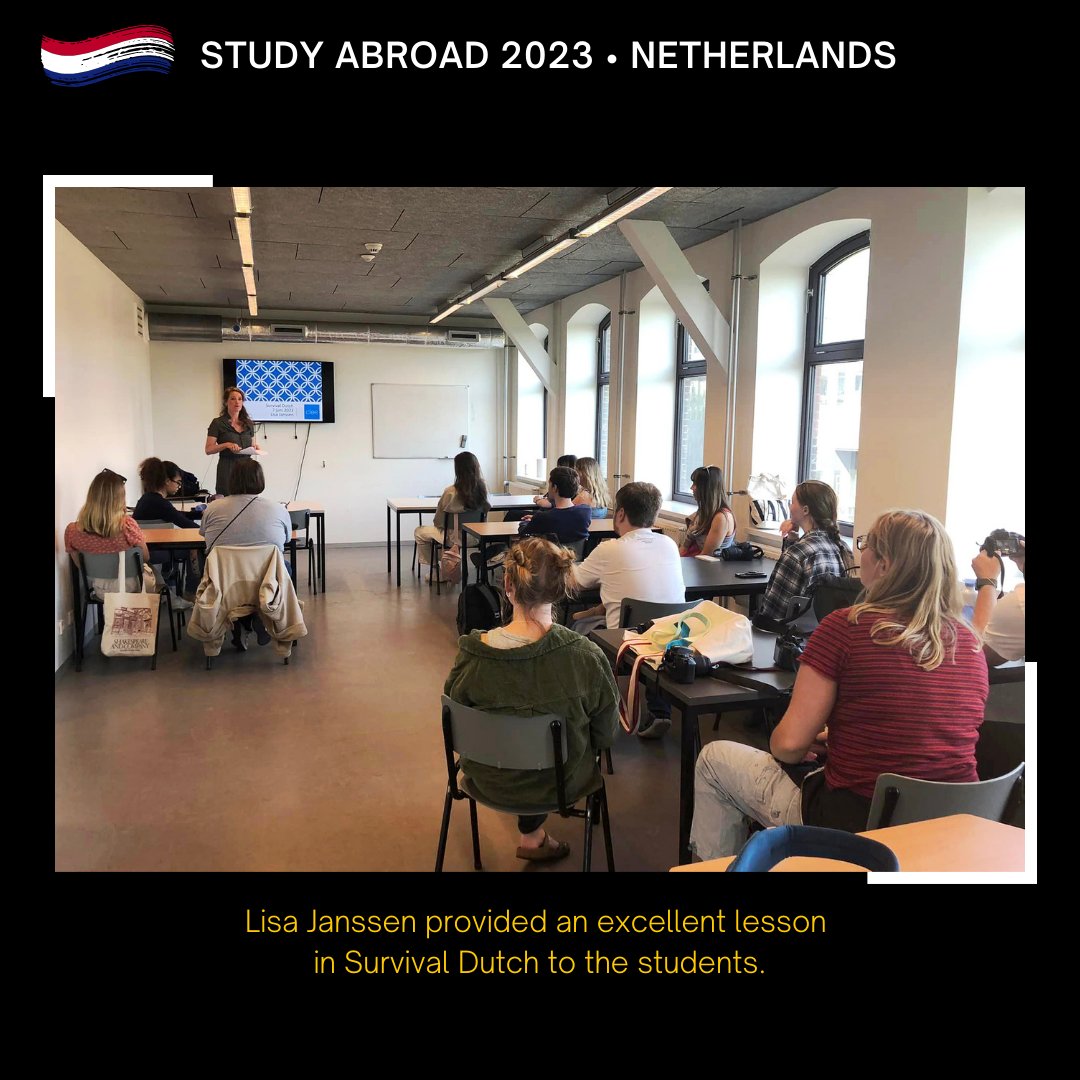 Appstatecomdept's tweet photo. A group of students from @appstate's Dept. of Communication studied and documented Dutch culture for 3-weeks in the Netherlands. For more info about studying abroad: https://t.co/JJFe7sh41a.
#AppState #AppstateFAA #AppStateCOMDept #StudyAbroad #MyAppStateSummer
@AppStateFAA https://t.co/p7R38ZDACv