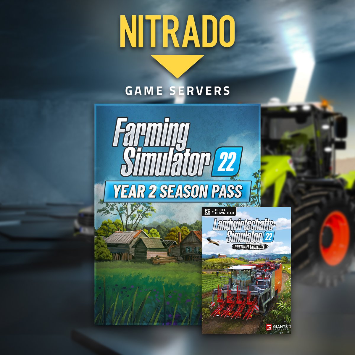 #Werbung Dank meinem langjährigen Partner <a href="/Nitrado/">Nitrado 👾</a>  darf ich drei Codes für den Landwirtschafts-Simulator 22 Year-2-Season Pass (PC) und 10 Codes für Nitrado Game Server verlosen! Hier geht's zum Gewinnspiel: gheed.com/giveaways/g-WW…