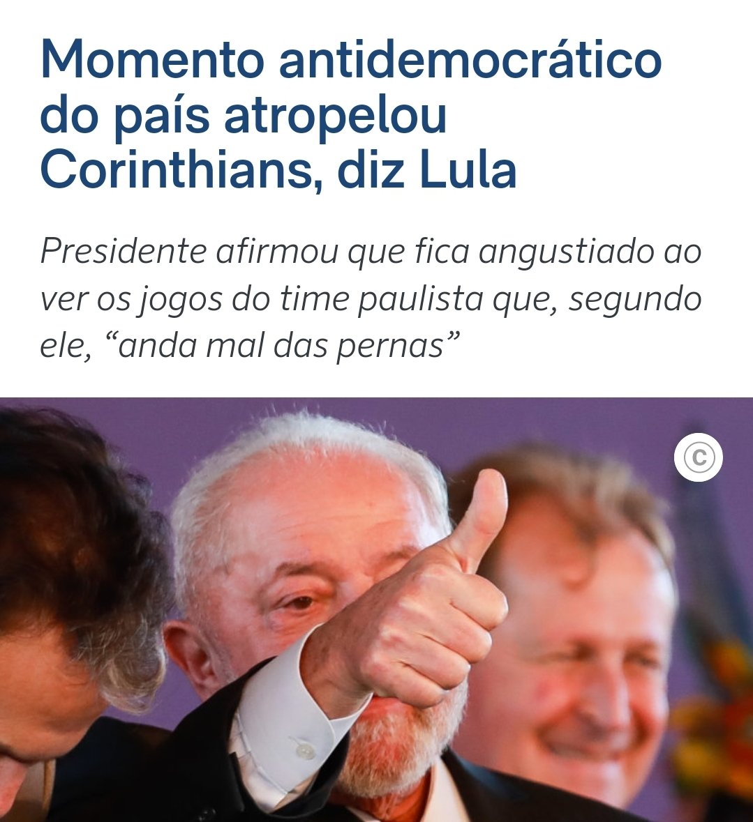 oiluiz's tweet photo. E quando o Corinthians foi rebaixado em 2007 durante o governo Lula, também foi culpa do Bolsonaro? https://t.co/nerok6f87n