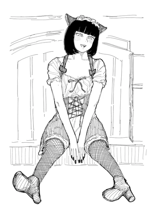 自分が楽しむためだけの落書き楽し〜‼️
 #絵描きさんフォロバ100 