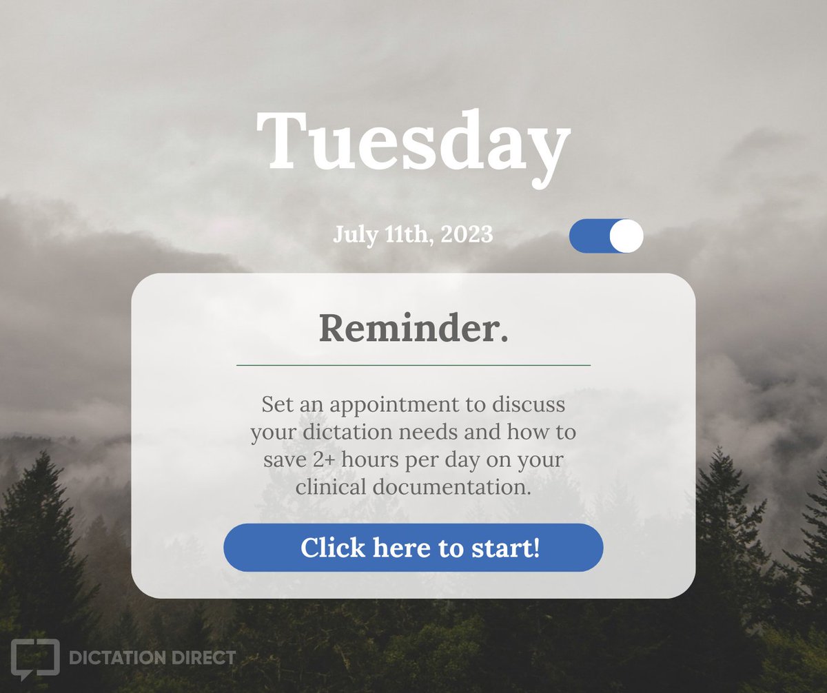 DictationDirect's tweet photo. In as little as 5 minutes you can be on your way to saving 2+ hours per day and all it takes is one click for more information. https://t.co/zi2DWt8nHA https://t.co/TMLbv6XTfA