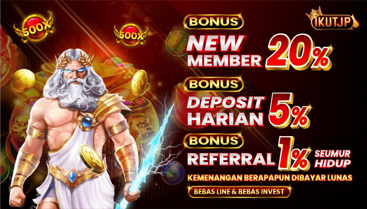 ikutjp's tweet photo. 📷Bonus Member Baru 20%
📷Bonus Depo Harian 5%
📷Bonus Referal up to 1%
📷Bonus Garansi Kekalahan 100% (Langsung Klaim tanpa TO)
Link Daftar: https://t.co/QHDvga9zdd
#ikutjp #slot #slotgacor #zeusgacor #kakekgacor #kakekzeusgacor #princessgacor #starlightgacor #princessstarlight https://t.co/3g2wTV5paL