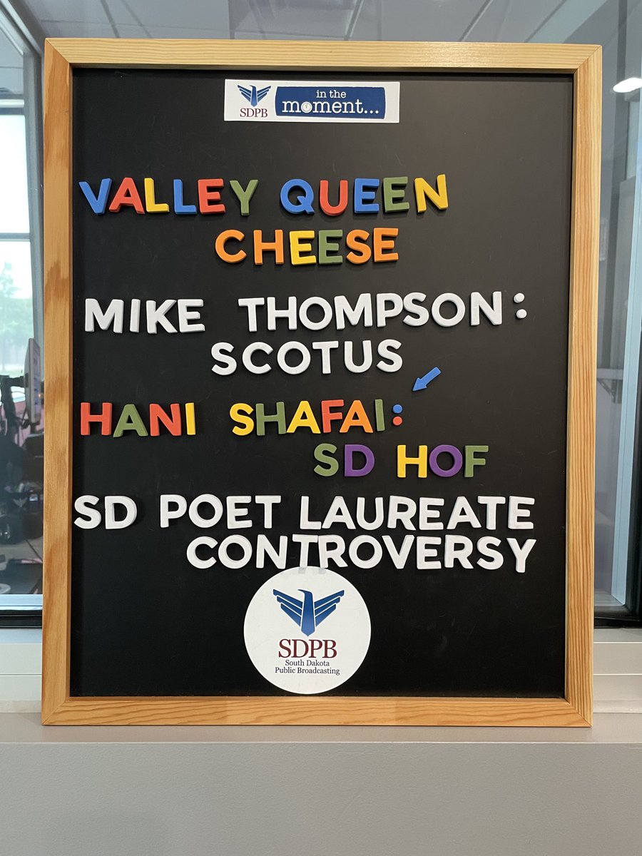 Governor’s ag ambassadors, religion in public life SCOTUS update, Hall of Fame looks at the meaning of community, and an in-depth look at the controversy surrounding the state’s top poetry post. Live in 10: listen.SDPB.org