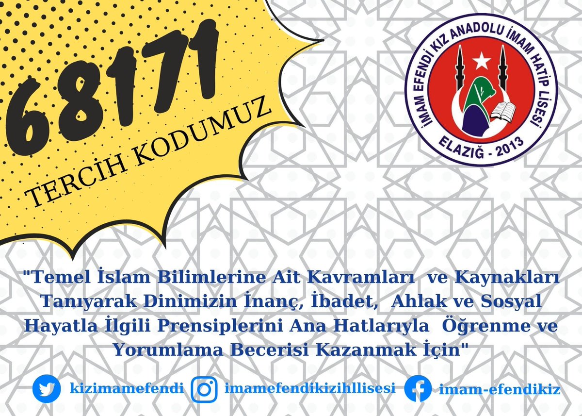 <a href="/elazigmem/">Elаzığ İl Мillî Eğitim Müdürlüğü</a> <a href="/mehmetyigitmem/">Mehmet YİĞİT</a> <a href="/ozcan_krky/">𝓞𝔃𝓬𝓪𝓷 𝓚𝓪𝓻𝓪𝓴𝓪𝔂𝓪</a> <a href="/N_Ozturk23/">Numan Öztürk</a> <a href="/Kizimamefendi/">İmam Efendi Kız Anadolu İmam Hatip Lisesi</a> <a href="/GokturkDurgun/">Göktürk Durgun</a>