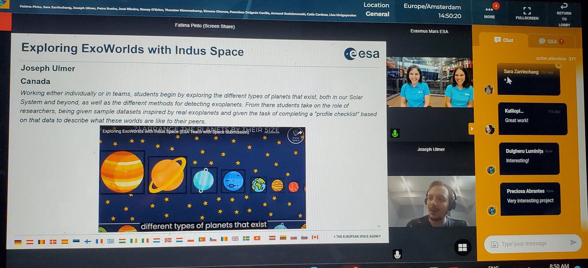 Indus Space (@indusspaceca) on Twitter photo Thrilled to share our initiatives introducing #k12 youth to exoplanet research using live mission data. TY <a href="/esa/">European Space Agency</a> Teach with Space Workshop organizers for the opp. We heard about amazing projects from other orgs/educators. Truly inspiring! #spaceeducation #inspirethefuture Thrilled to share our initiatives introducing #k12 youth to exoplanet research using live mission data. TY <a href="/esa/">European Space Agency</a> Teach with Space Workshop organizers for the opp. We heard about amazing projects from other orgs/educators. Truly inspiring! #spaceeducation #inspirethefuture