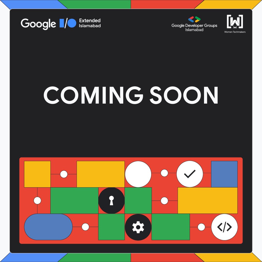 What's brewing behind closed curtains? 🙈👀

Drop your guesses in the comments!

Follow the GDG Islamabad community on WhatsApp for more information

🔗chat.whatsapp.com/Ioqbn5Ph6zS7CB…

#gdgislamabad #comingsoon