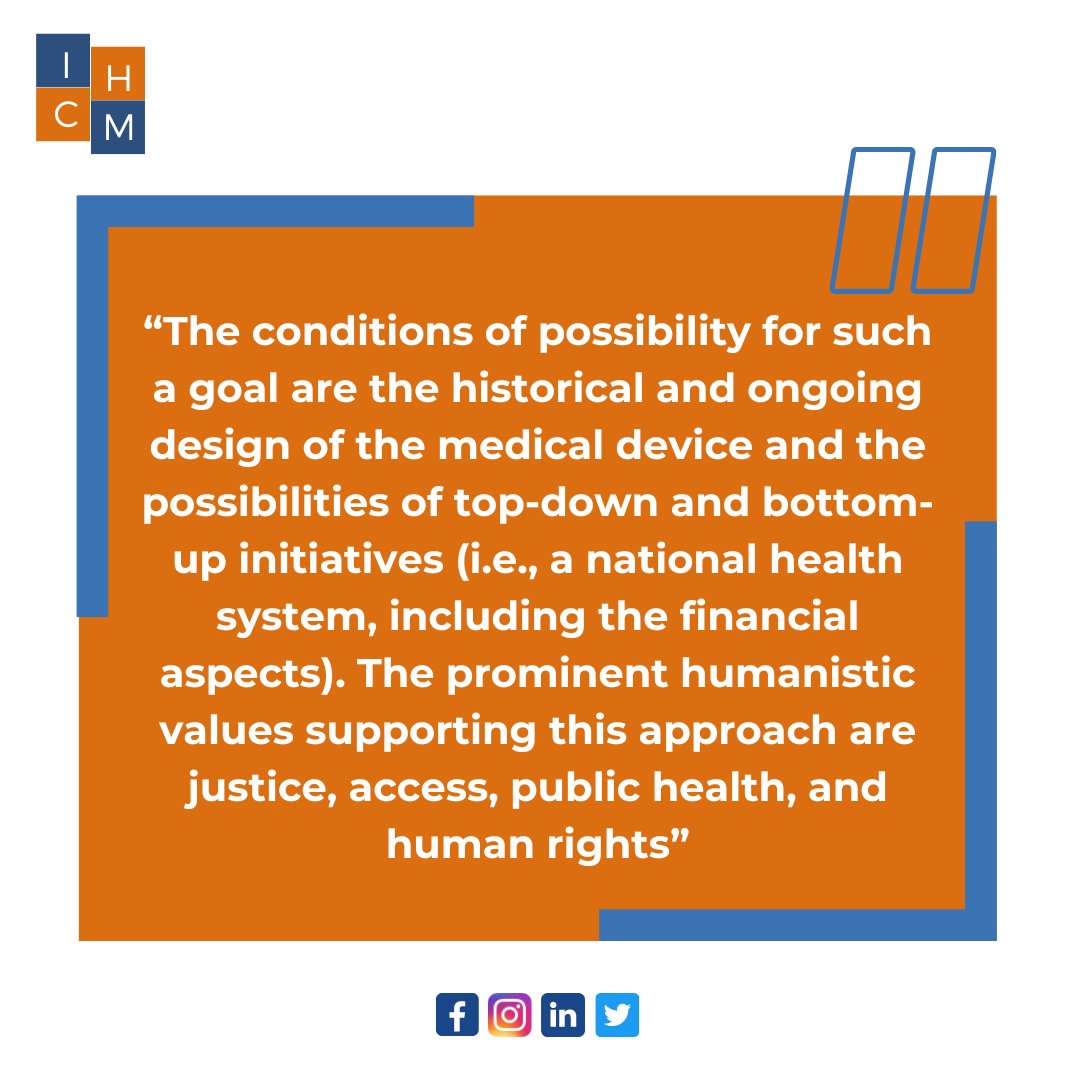 ICHMedicine's tweet photo. A quote by Juliette Ferry-Danini, ‘A new path for humanistic medicine’ on design of medical devices and possible intiatives. #ICHM #ICHMedicine #humanisticmedicine #health #healthcare #medicine #humanisticcare #patinetcenteredcare #humanism #doctor #MedTwitter #JulietteFerryanini https://t.co/LNJ8wBPn1B