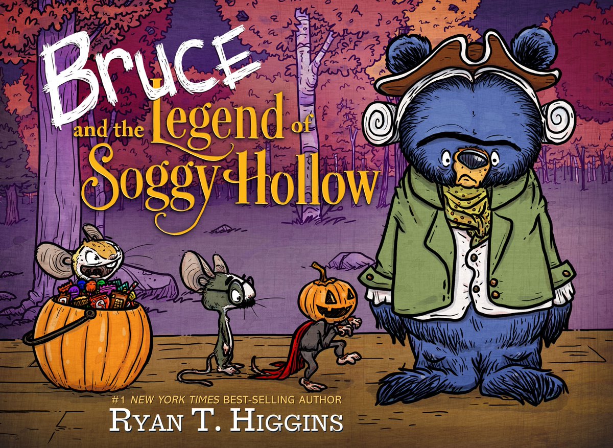 franknbooks's tweet photo. 👻🎃Who loves Halloween??? Not Bruce. Does that stop the mice from telling a scary story starring Bruce? Absolutely not. Out today! Love this one so, so much. Congrats, @RyanT_Higgins! @TylerNev @DisneyBooks @RodeenLiterary https://t.co/3b3SeEdzjl