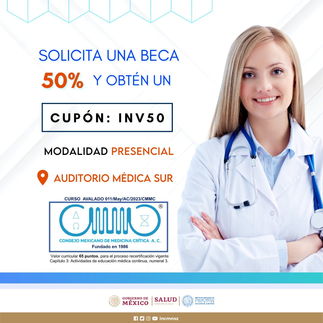 incmnszmx's tweet photo. Quedan solamente 2 días para el XXVI Foro MEXCRIT
📌Inscríbete ahora: https://t.co/gulLi6xSP9 Cupón: INV50
📍 Ubicación: Auditorio Médica Sur: Puente de Piedra 29-A, Toriello Guerra, Tlalpan, 14050, CDMX. (*USO DE CUBREBOCAS OBLIGATORIO)
#ForoMC2023 #MEXCRIT #Cdmx #Medicina https://t.co/SLX3M3fQP1