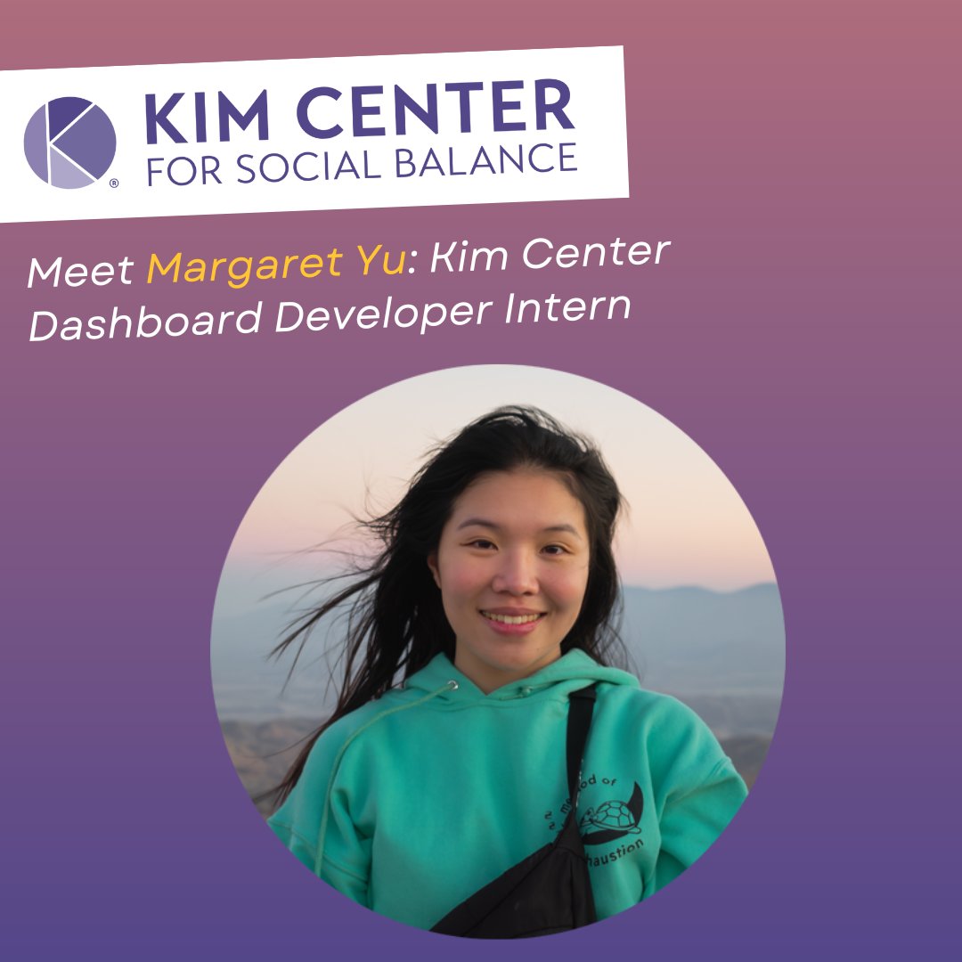 Kim Center for Social Balance (@kimcenter4sb) on Twitter photo We're thrilled to work with <a href="/MITpkg/">MIT PKG Center</a> intern to build our #LEAPSSanDiego Dashboard!
Margaret says this #internship allows her to use #computerscience "to create a more #inclusive and #equitable work environment for individuals from all backgrounds"
#workplaceequity #SanDiego We're thrilled to work with <a href="/MITpkg/">MIT PKG Center</a> intern to build our #LEAPSSanDiego Dashboard!
Margaret says this #internship allows her to use #computerscience "to create a more #inclusive and #equitable work environment for individuals from all backgrounds"
#workplaceequity #SanDiego