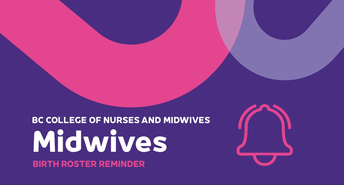 Reminder | The deadline to submit June births to the birth roster site is July 15: bit.ly/3KaKxIF
#BCmidwives #MidwifeTwitter