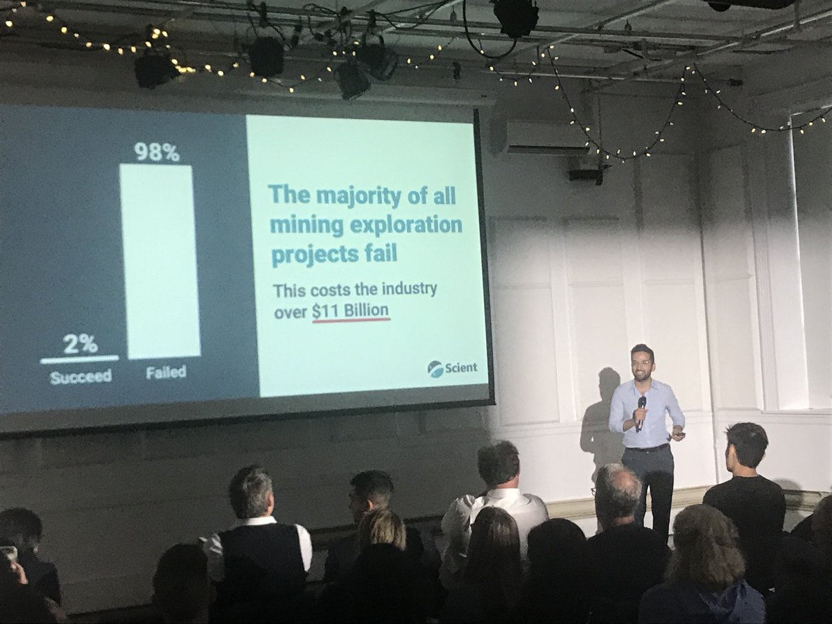 ⁦<a href="/EnergiaVentures/">Energia Ventures</a>⁩ #Demoday kicking off with Scient using hyper spectral imaging to help mining companies with #exploration