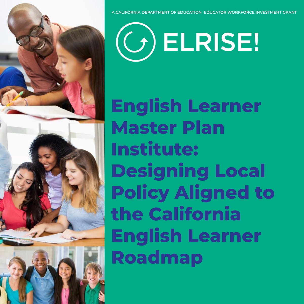 Across the state, administrators are working to align district #EnglishLearner policies to the CA English Learner Roadmap. Sound like you? Whether you’re getting started or revising, this ELRISE! Microsite will help you get to where you need to go. caltog.co/3JTtPiJ