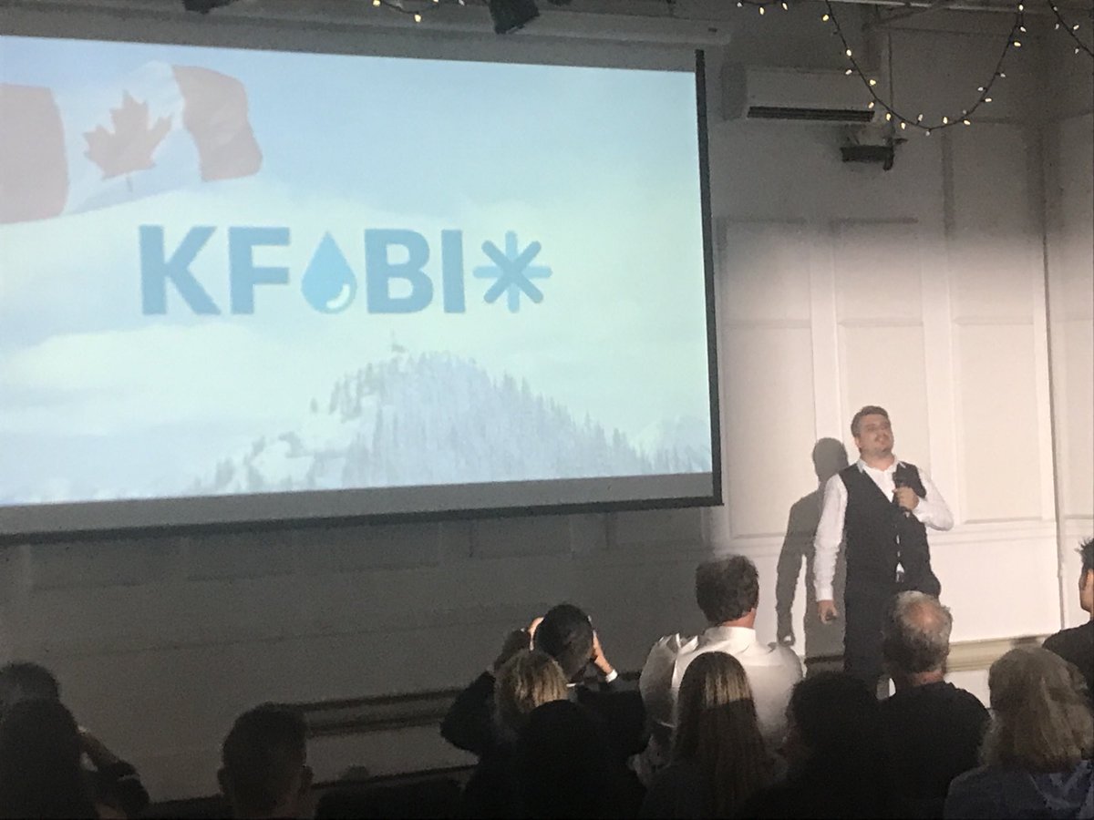 ⁦<a href="/EnergiaVentures/">Energia Ventures</a>⁩ - up next we have Mustangs from Kfobix with a #hydrophobic nano material to keep power lines from icing during winter. #keepthelightson