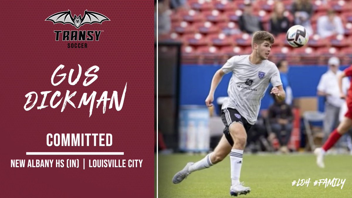 Our next commit is Gus Dickman. 

In high school Gus earned 3 All-District awards, 2 time All-State, 2 time Academic All-state and led his team in scoring 3 times. 

For Lou. City he was a member of the ECNL squad that won the Dallas Cup. 🦇