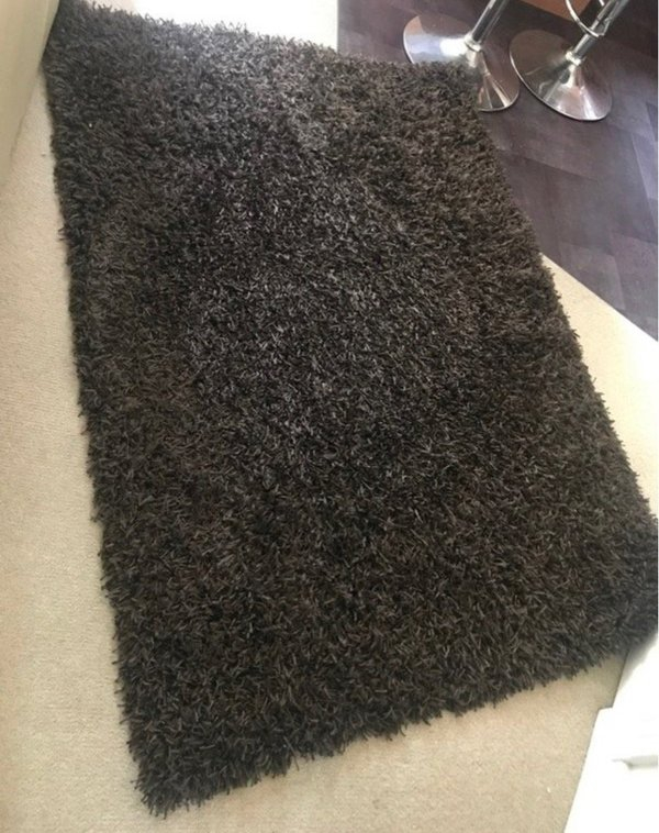 FreegleBandP's tweet photo. OFFER: Brown shaggy rug 120x170cm (Nelson) https://t.co/SKYkRo7L2A https://t.co/TH4Wmr5tad
