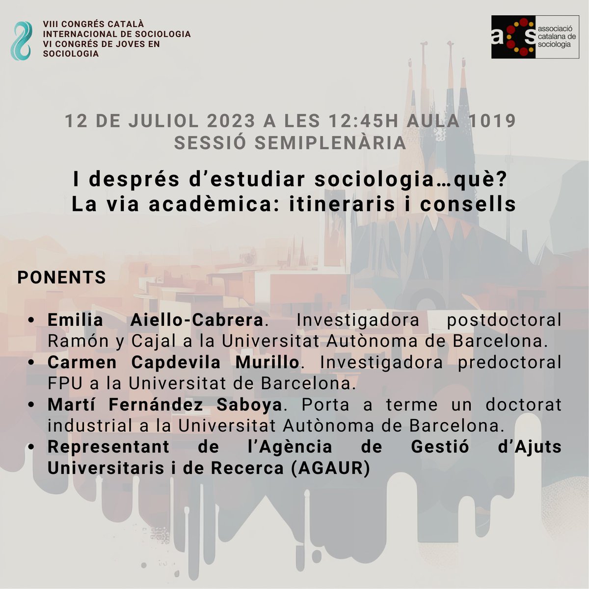 Amb <a href="/gserralabos/">Gerard Serralabós</a> hem organitzat una xerrada que creiem necessària. Sovint no s'expliquen les dificultats d'endinsar-se en el món acadèmic, la manera d'aconseguir contractes predoctorals, els dubtes a l'hora de fer una tesi, etc. Demà algunes companyes hi posaran una mica de llum.