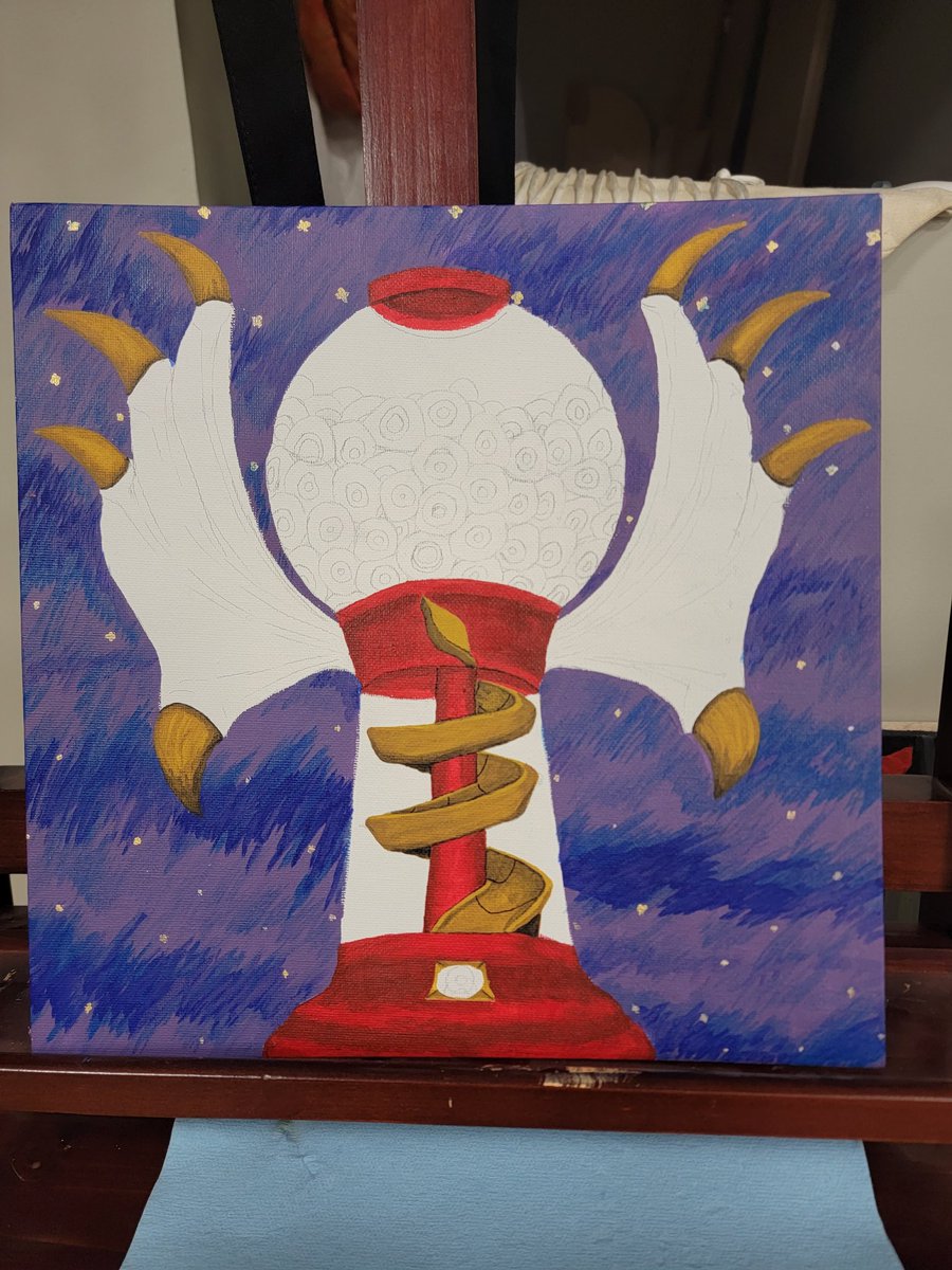 GrhianneA's tweet photo. More progress on this fella! Excited to see how the gumballs pull it together...

I'll be showing at Pancakes and Booze in OKC August 5th! Come check out this piece and more, as I'll actually have a vendor table this year. 

#localartist #localart #weirdcore #weirdart #okartist https://t.co/lIDBkTMoTI