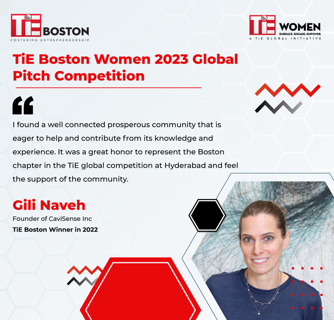 Here's what Gili Naveh, Founder of CaviSense Inc and the winner of the TiE Boston Women Pitch Competition 2022, has to say about her participation last year.

#startup #pitchevent #startupevent #TiE #TiEWomen #angelinvesto #startupfounder #networkingevent #event #Womenintech